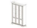Трёхдверная витрина (полки: стекло)