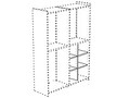 Стеллаж 4 полки для шкафа