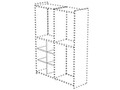 Стеллаж д/шкафа (перегородка + 4 полки)