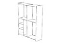 Стеллаж 109 см д/шкафа (перегородка + 2 полки)