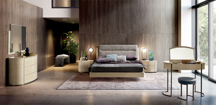 Cпальня Round янтарная береза