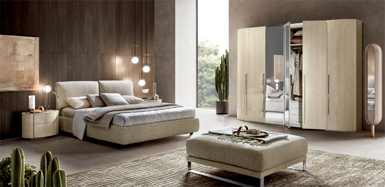 Cпальня Round янтарная береза