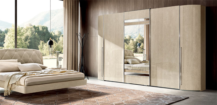 Cпальня Round янтарная береза