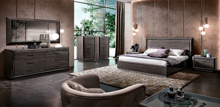 Спальня Elite серебристая береза